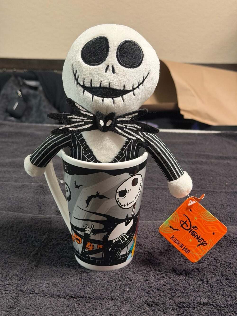 Disney The Nightmare Before Christmas Jack Skellington Plush In A Mug Set